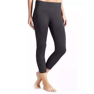 Athleta Power Through Mesh Capri Legging Black Size XS